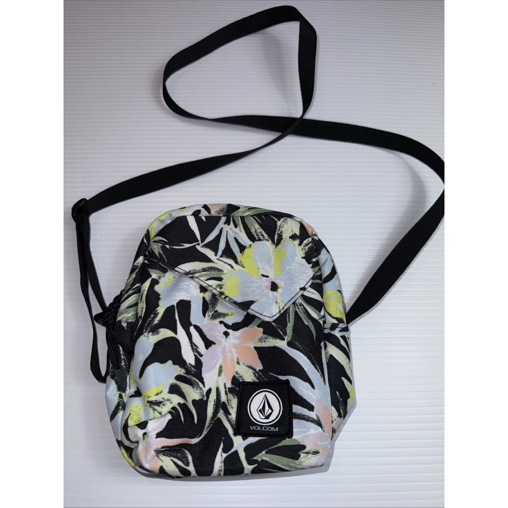 Volcom Tropical Flowers Crossbody Bag‎ 7.5x5.5"